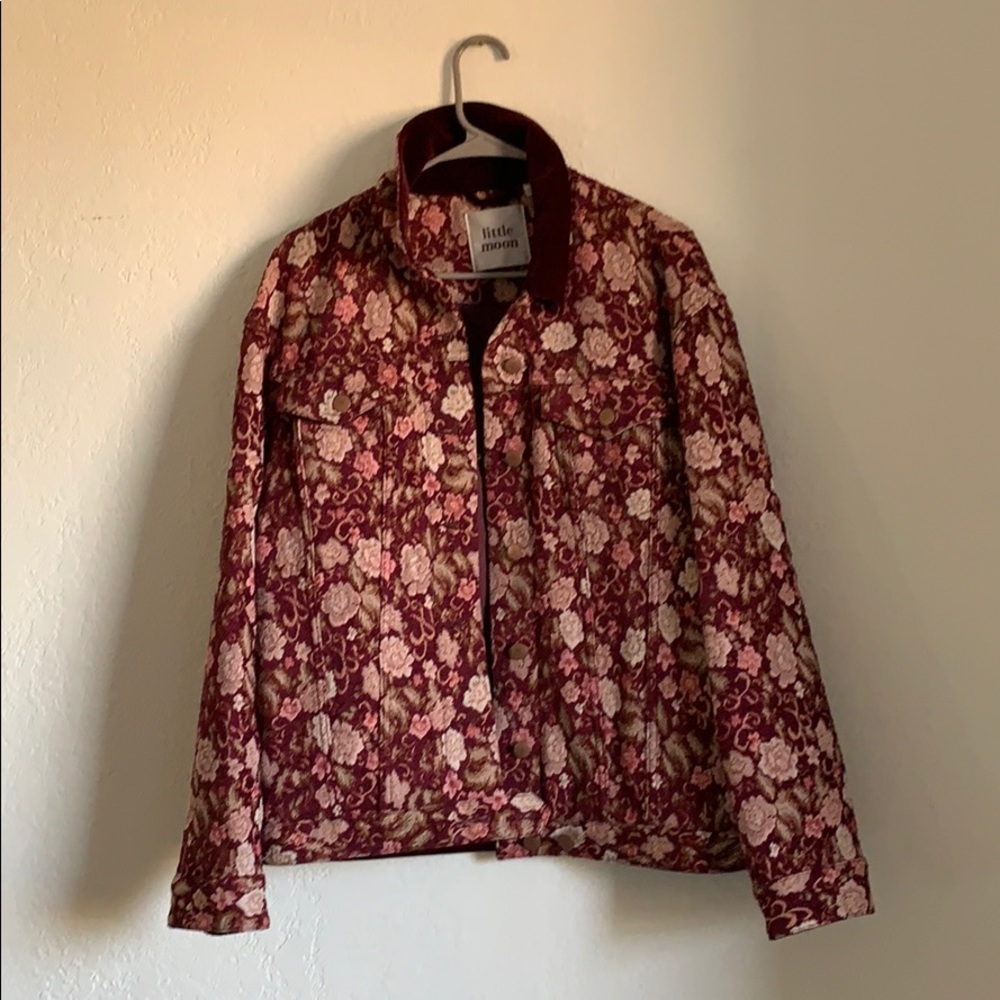 Floral button up jacket